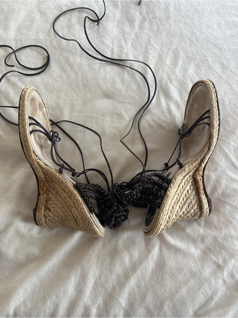 Max Mara Bohemian Espadrille Heel Size 40 US 10 - Picture 7 of 9